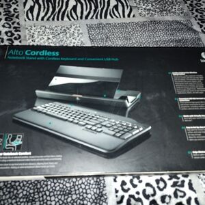 Logitech Alto Cordless Keyboard with USB Hub - Black